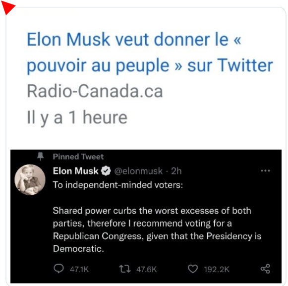 Elon Musk veut donner le «pouvoir au peuple» sur Twitter